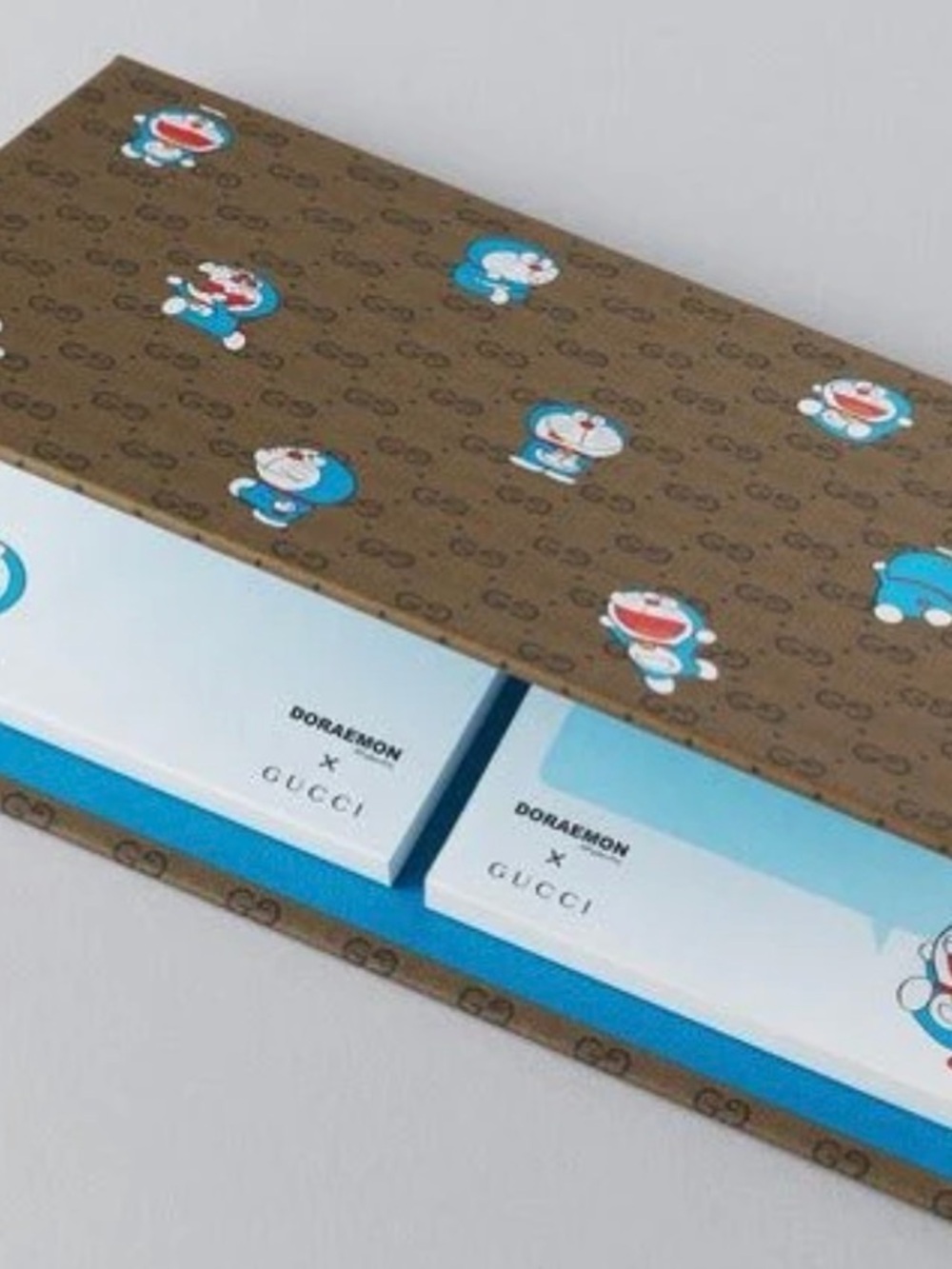 Gucci Brown GG Doraemon Notebook and Sticky Note Pad - Picture 3 of 3